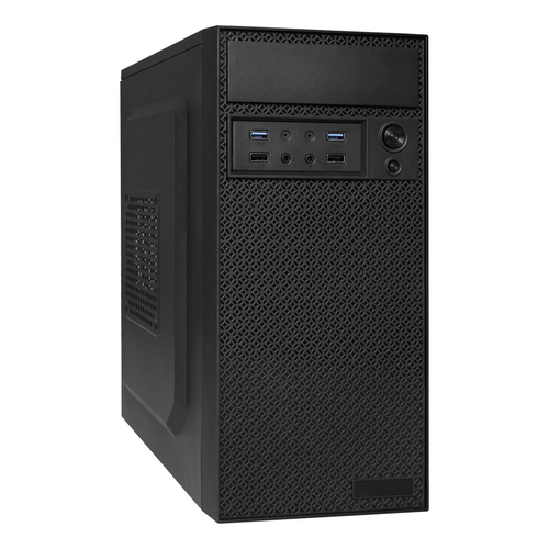 Exegate EX291274RUS Корпус Minitower ExeGate BAA-109U2-AAA450 (mATX, AAA450 8см, 2*USB+2*USB3.0, аудио, черный)