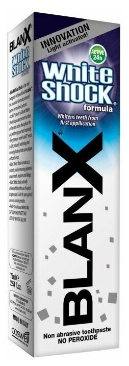 Зубная паста BlanX White Shock Formula, 75 мл