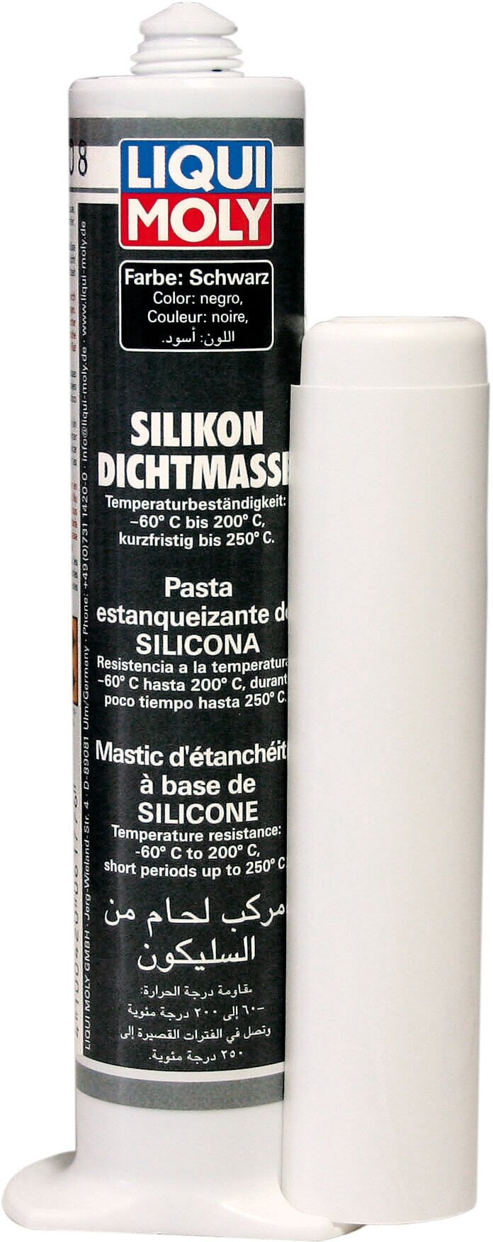 6177 LiquiMoly Силиконовый герметик (черный) Silicon-Dichtmasse schwarz 008л