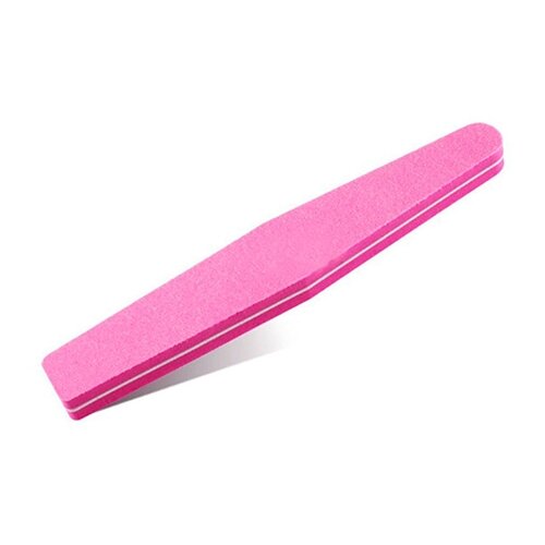 Маникюрная пилка Bdvaro Двусторонняя, маникюрная, для искусственных ногтей, розовый, цвет: розовый 1шт
