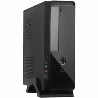 Корпус Desktop ExeGate MI-209-M300 (mini-ITX/mATX, БП M300 с вент. 8см, 2*USB, аудио, черный)