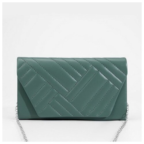 фото Сумка клатч сима-ленд, зеленый сима-лэнд