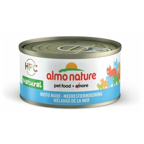 Влажный корм для кошек Almo Nature Legend, с морепродуктами 12 шт. х 70 г (кусочки в бульоне)