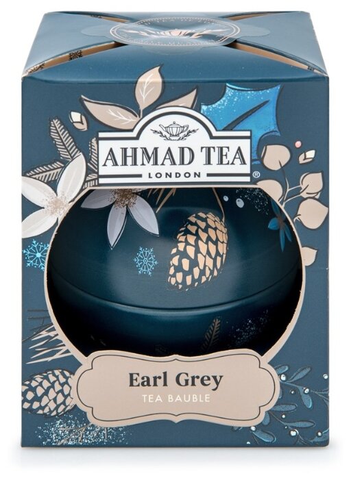 Чай черный Ahmad Tea Синие сумерки новогодний шар, подарочный набор