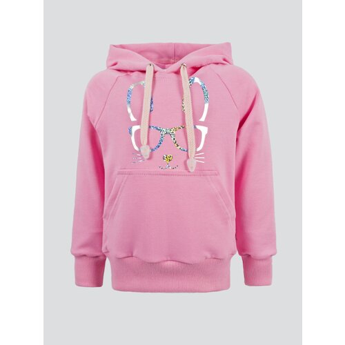 фото Худи babymaya, капюшон, размер 122, розовый