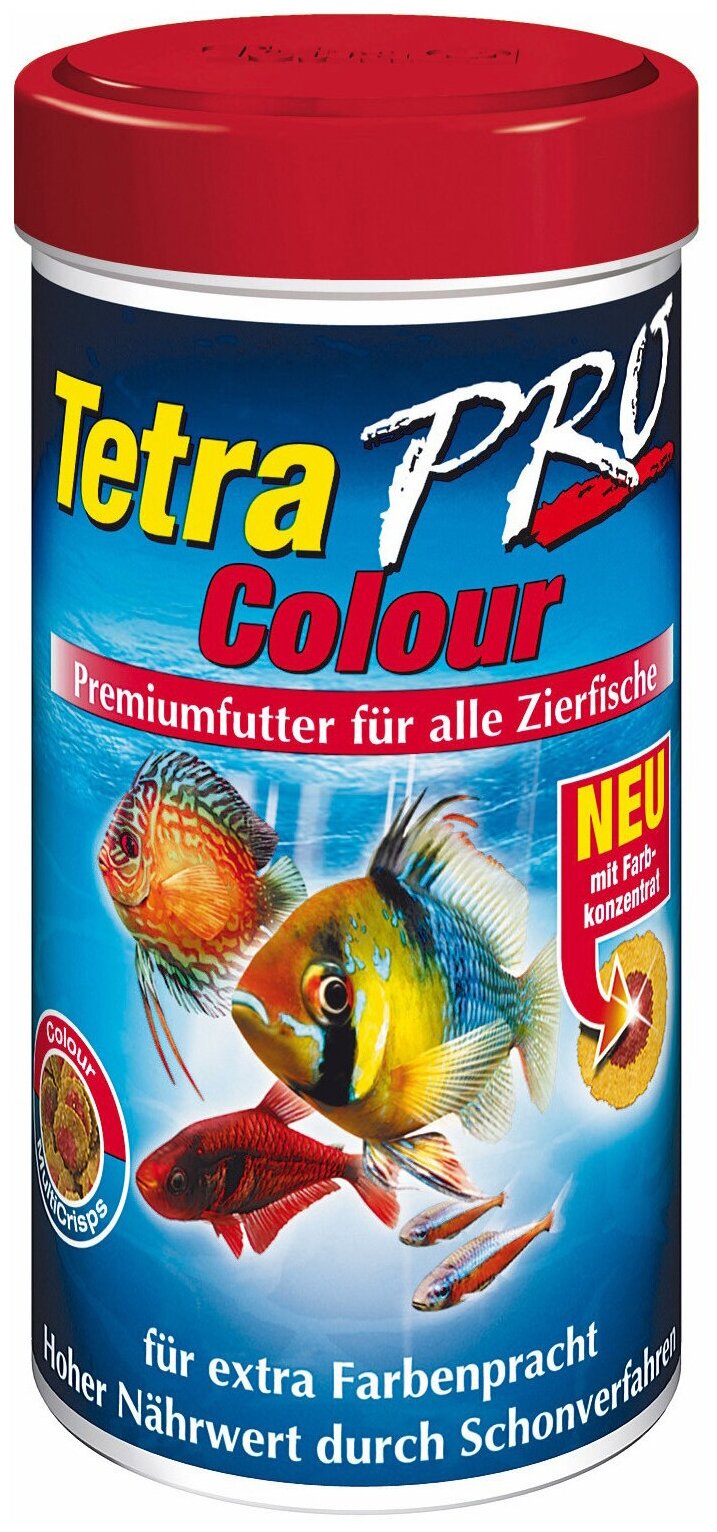 Корм для аквариумных рыб Tetra TetraPRO Colour Multi-Crisps 250 мл (чипсы) - фотография № 2