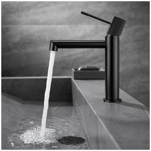 Смеситель для раковины Vincea Desire VBF-1D1MB однорычажный, черный