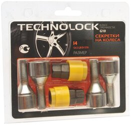 Набор с секретками Technolock М12х1.5х28 M12 x 1,5