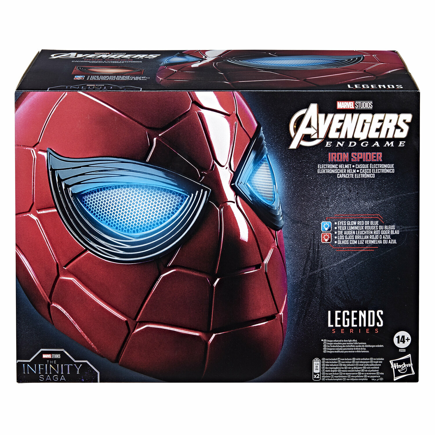 Шлем Hasbro Marvel Legends Series Iron Spider Electronic Helmet Человек ...