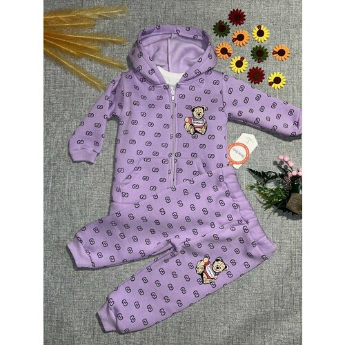 фото Комплект одежды by murat baby, спортивный стиль, размер 26, фиолетовый