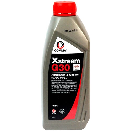 COMMA XSTREAM G30 (5L)_антифриз! красный готовый к использов. VW,Audi,MAN 324,MB 325.5,BS-6580-2010