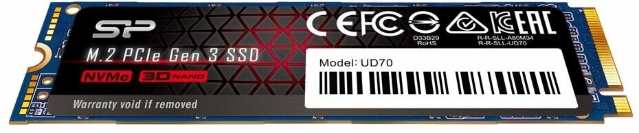 SSD накопитель SILICON POWER M-Series UD70 500ГБ, M.2 2280, PCI-E x4, NVMe - фото №7