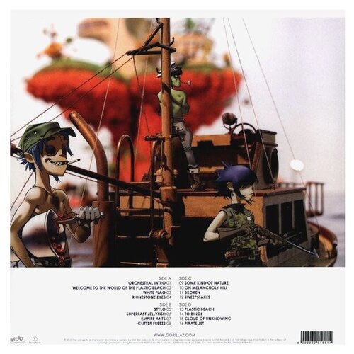 Виниловая пластинка Gorillaz. Plastic Beach (2 LP)