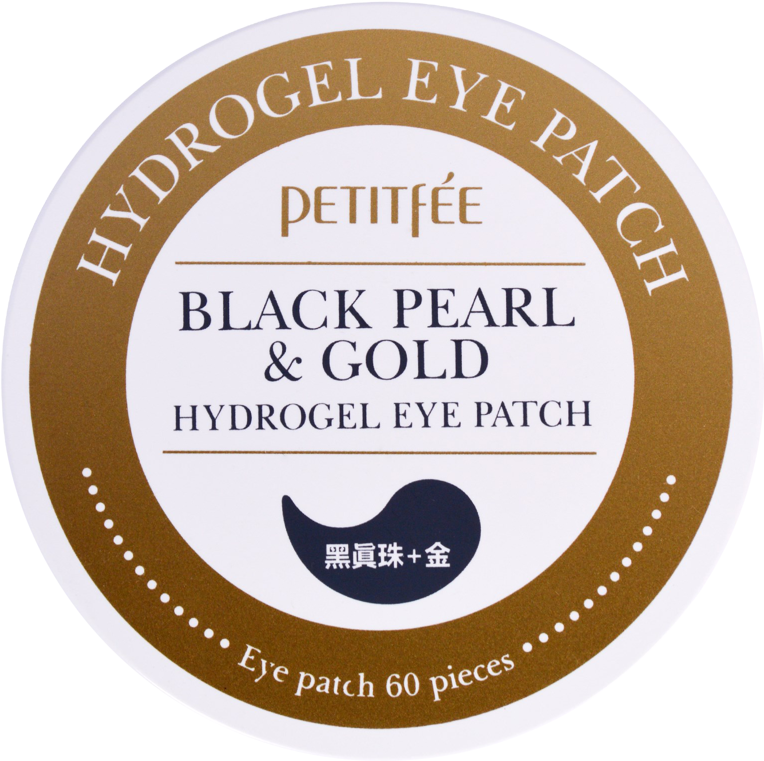 Патчи гидрогелевые с коллоидным золотом и пудрой черного жемчуга для области вокруг глаз / Eye patch 60 шт