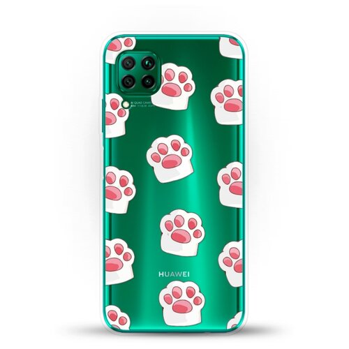 фото Силиконовый чехол лапки на huawei p40 lite andy & paul