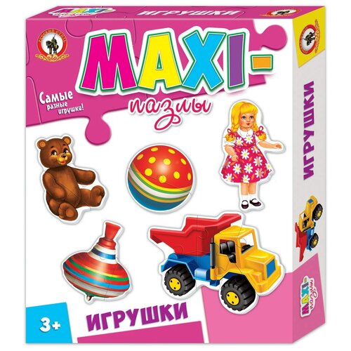 Пазл Русский стиль Игрушки (03523), 20 дет. набор пазлов русский стиль maxi игрушки 02551 6 дет 21х25х5 см разноцветный