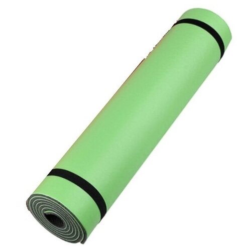фото Зеленый коврик для йоги 180x60 (+/- 1%) x0,6см пенополиэтилен простые решения