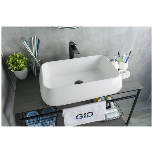 Накладная белая раковина для ванной Gid N9239