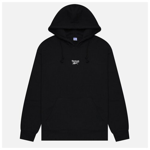 Мужская толстовка Reebok Classics Small Vector Hoodie чёрный, Размер S