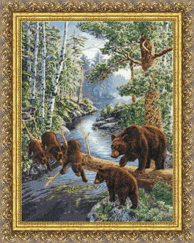 Набор для вышивания «Золотое Руно» ДЖ-035 Медвежий край