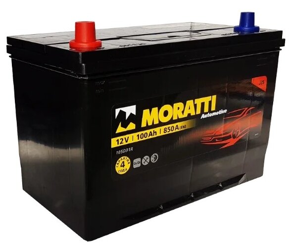 Аккумуляторная батарея MORATTI 105D31R 6СТ100 азия