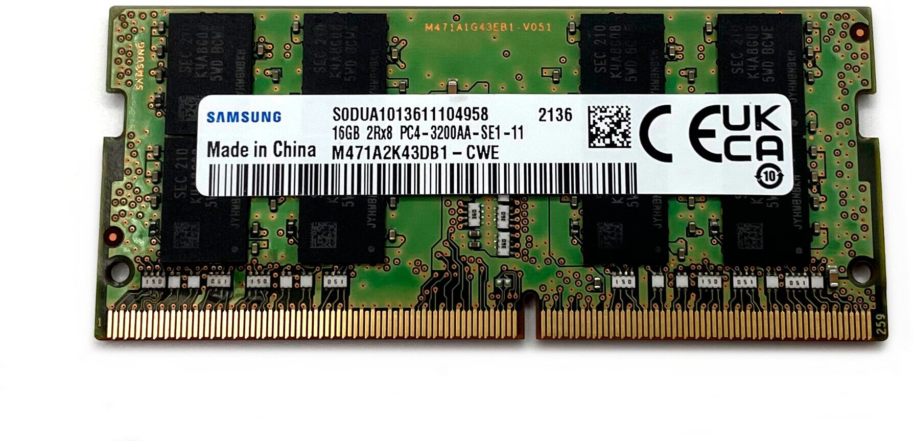 Оперативная память DDR4 16Gb 3200 Mhz Samsung M471A2K43DB1-CWE So