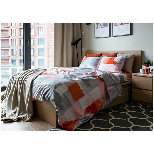 фото Комплект постельного белья grazia-textile 1,5-спальный sketch, сатин, наволочки 70x70 2 шт. grazia textile