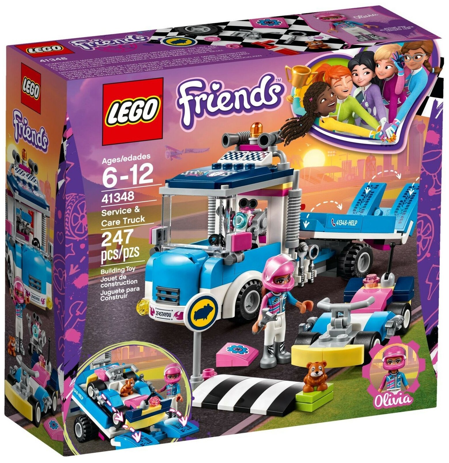 Конструктор LEGO Friends 41348 Грузовик техобслуживания, 247 дет.