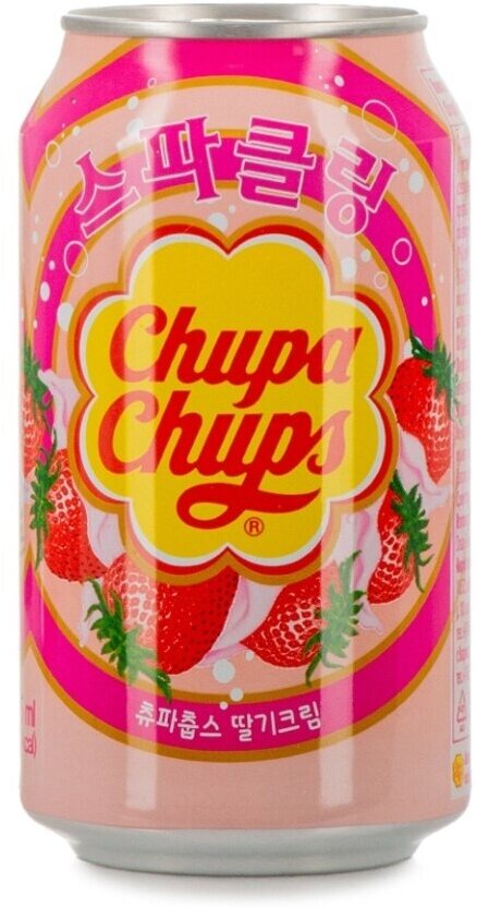 Напиток Chupa Chups Клубника сильногазированный