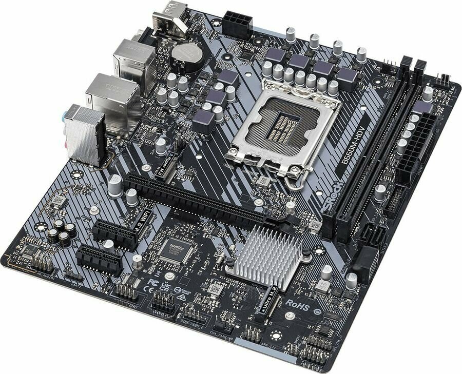 Материнская плата ASROCK B660M-HDV, LGA 1700, Intel B660, mATX, Ret