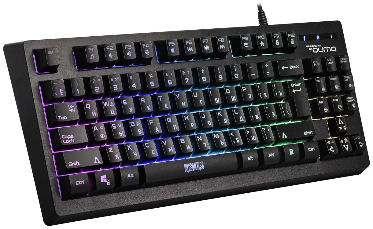 QUMO Клавиатура игровая Qumo Inferno Dragon War K49 RGB Black USB #24079