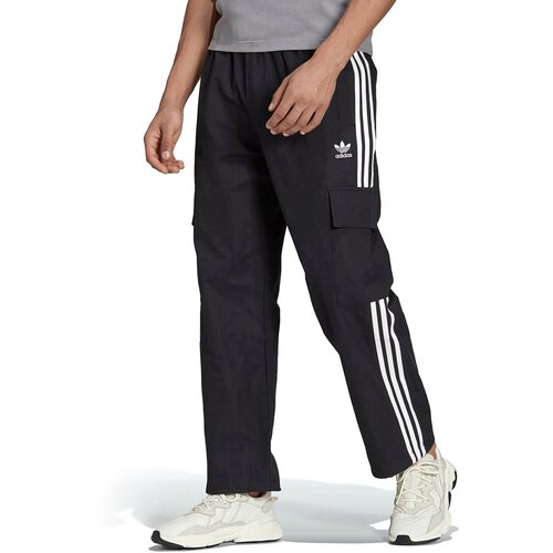  брюки adidas, карманы, размер XL, черный