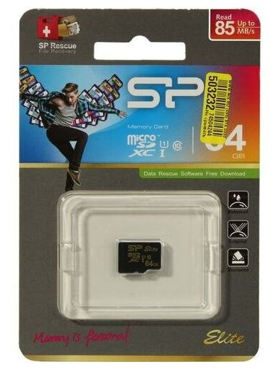 SD карта Silicon power Elite UHS-1 SP064GBSTXBU1V1G