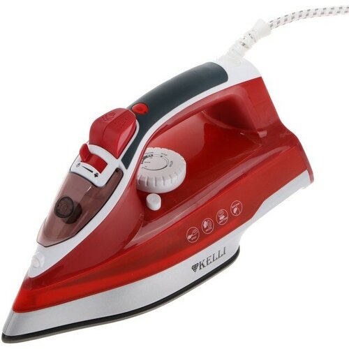 Утюг KELLI KL-1622 2600 Вт тефлоновая подошва 100 гмин красный 283400₽