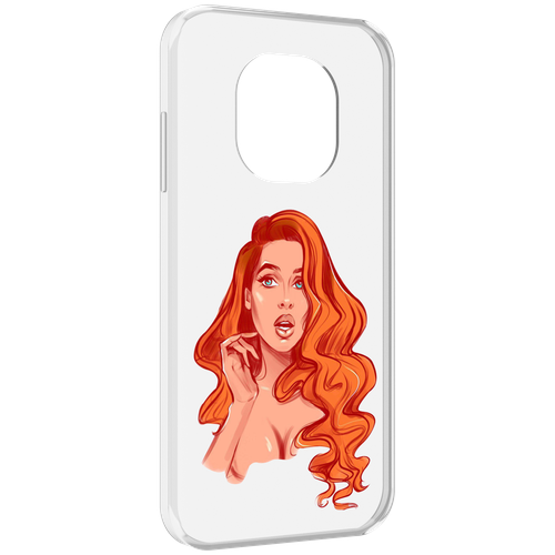 Чехол MyPads рыжая-девушка-модельной-внешности женский для Blackview BL8800 / BL8800 Pro задняя-панель-накладка-бампер
