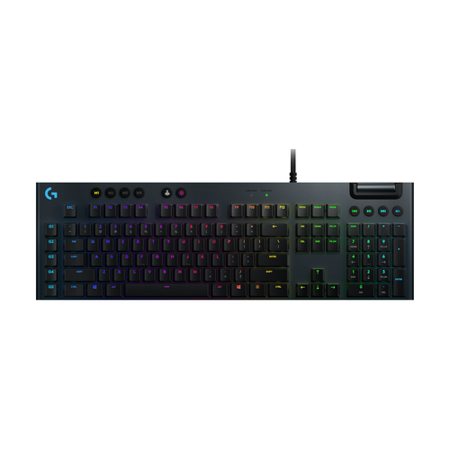 Клавиатура Logitech G G815 LIGHTSYNC RGB GL Linear, черный, английская механическая клавиатура logitech mechanical gaming g513