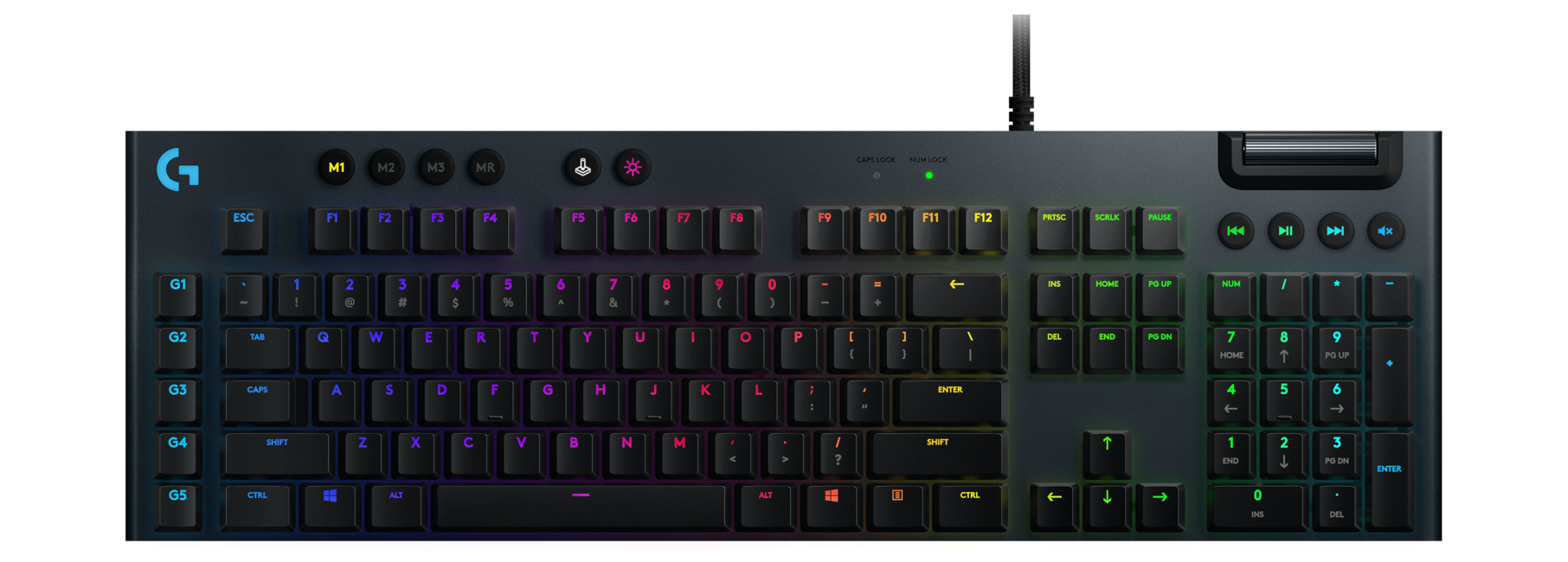 Игровая клавиатура Logitech G G815 RGB Mechanical Gaming Keyboard Black USB Linear Switch