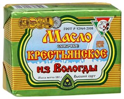 Из Вологды Масло сливочное 72.5%, 180 г