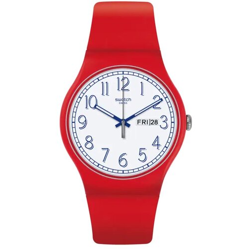Наручные часы swatch, красный