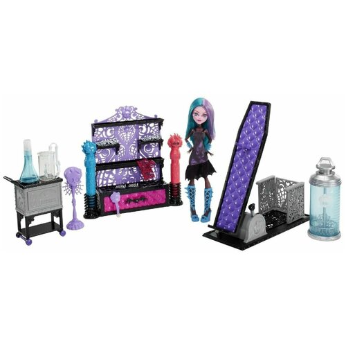 Игровой набор Монстр Хай Дизайнерская Лаборатория - Раскрась Монстра (Monster High Create-A-Monster Color-Me-Creepy Design Chamber)