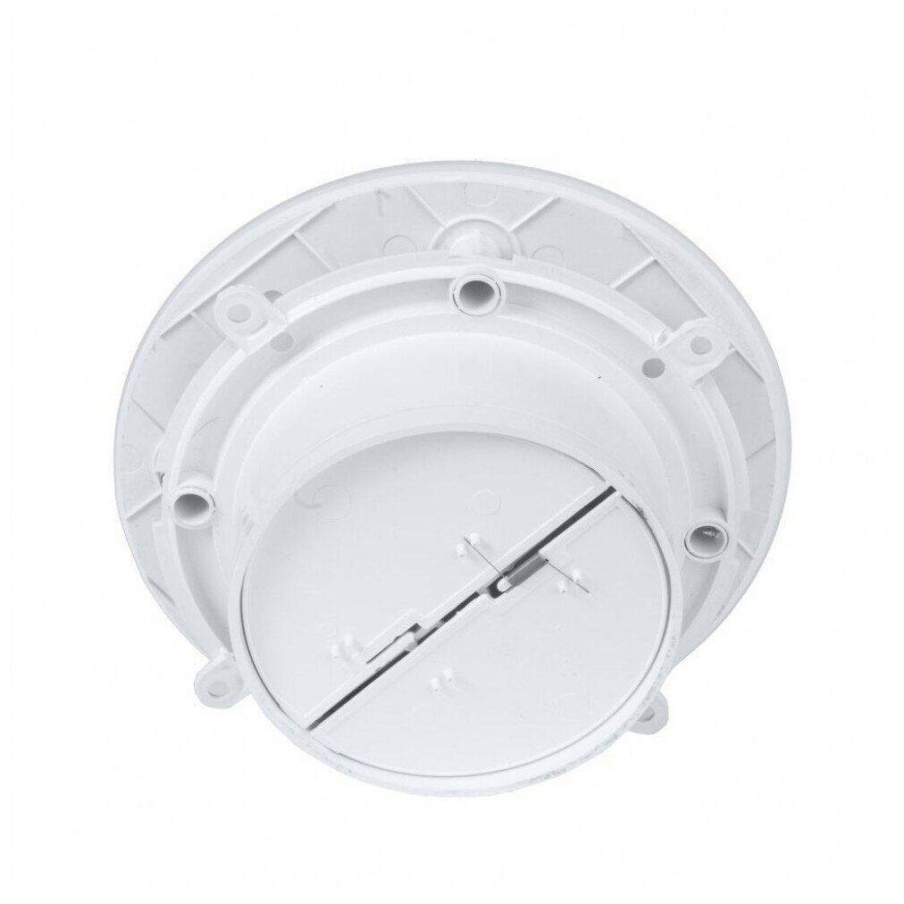 Тонкий бесшумный вытяжной вентилятор для ванной Mmotors ММР 100 стекло круг белый матовый - фотография № 4