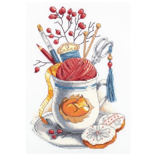 фото Набор для вышивания panna "чашка рукодельницы", арт. rt-7039 (рт-7039), 17x24 см