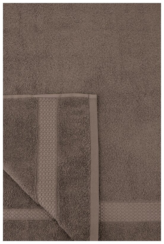 Полотенце TAC/махровое/DANTE/70х140/500 г/м2 KAHVE, коричневый - фотография № 3
