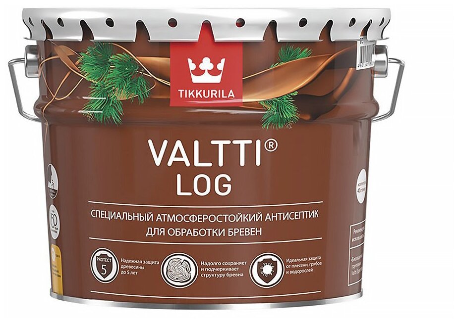 Антисептик для дерева Tikkurila Valtti Log ec