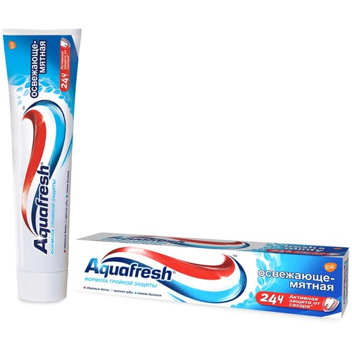 Зубная паста Aquafresh Тройная защита Освежающе-мятная, 50 мл, 3 шт.