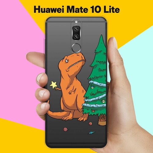 Силиконовый чехол на Huawei Mate 10 Lite Звезда на елку / для Хуавей Мейт 10 Лайт