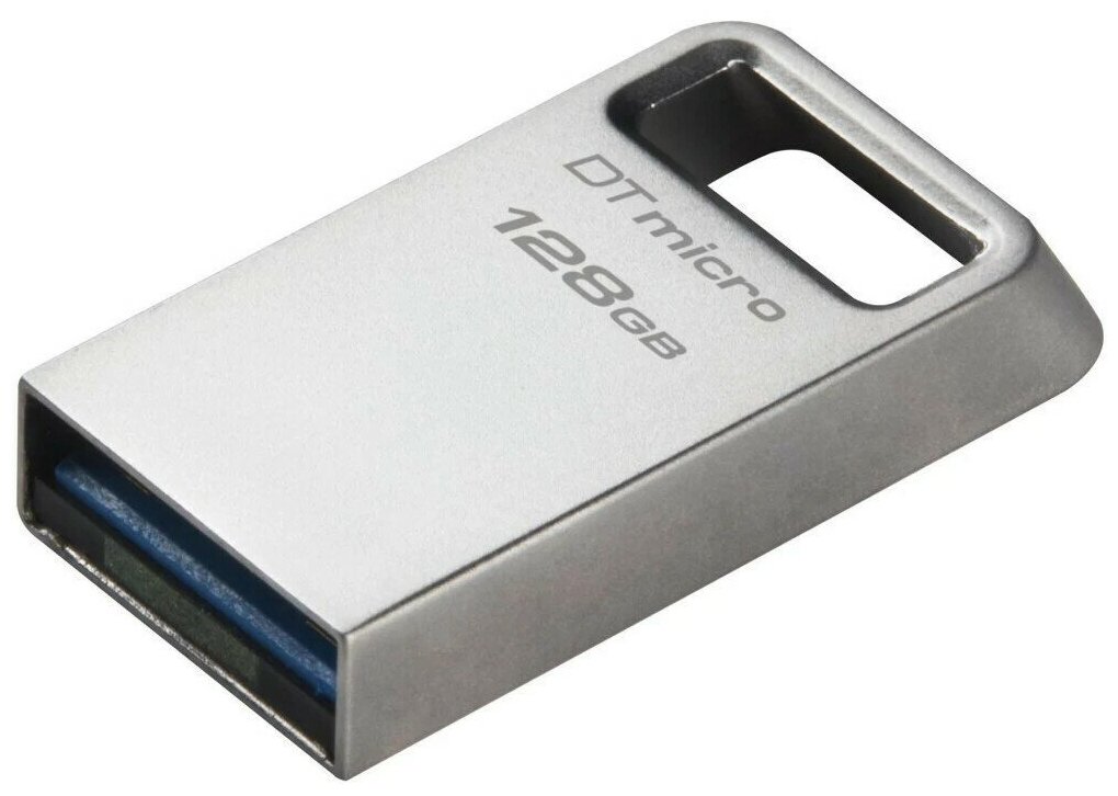 Kingston Носитель информации USB Drive 128GB DataTraveler Micro USB3.0, серебристый dtmc3g2 128gb