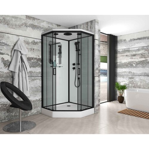 Душевая кабина Niagara Premium NG-6901-01D BLACK 90x90