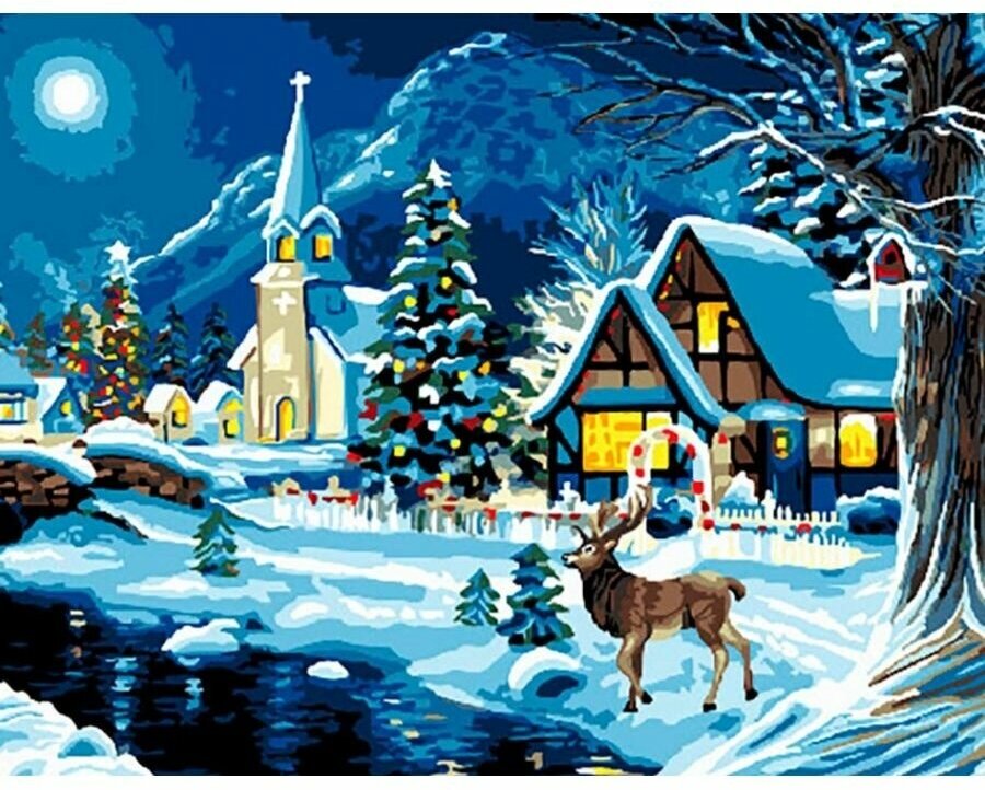 Картина по номерам Зимняя сказка 40х50 см Art Hobby Home