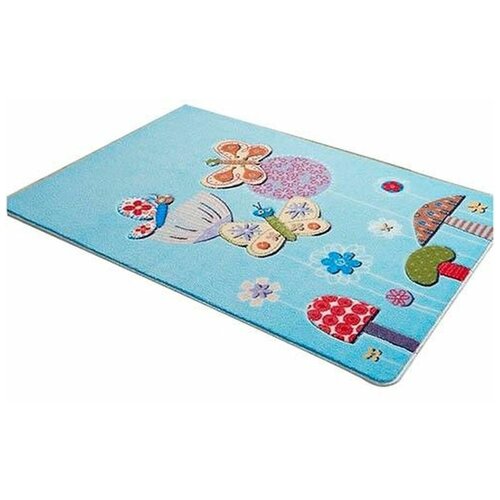 Коврик CONFETTI KIDS из 1 шт 100х150см BUTTERFLY EFFECT (голубой)